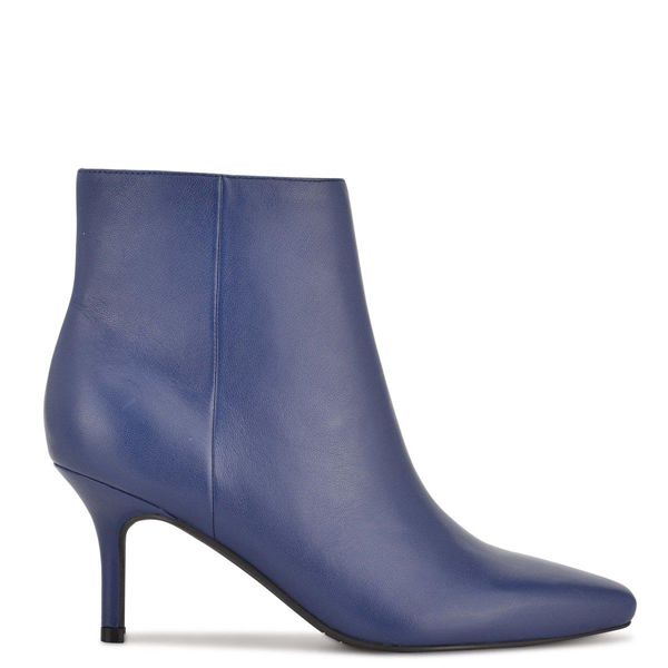 Nine West Ari Dress Blue Ankle Boots | South Africa 73Y93-9P54